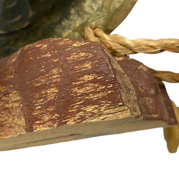 JAMES HADDON COLLECTION Wooden Rooster French Country Hen Rustic Kitchen 8.75" - Picture 12 of 12